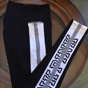 VS PINK Black Leggings with Logo